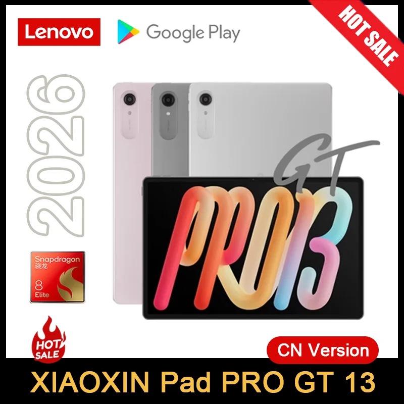 Lenovo Xiaoxin Pad Pro GT 13 Tablet Snapdragon 8 Elite 13" 144Hz 3.5K LCD Display 12000mAh 128GB Android Wifi Tab TB378FC