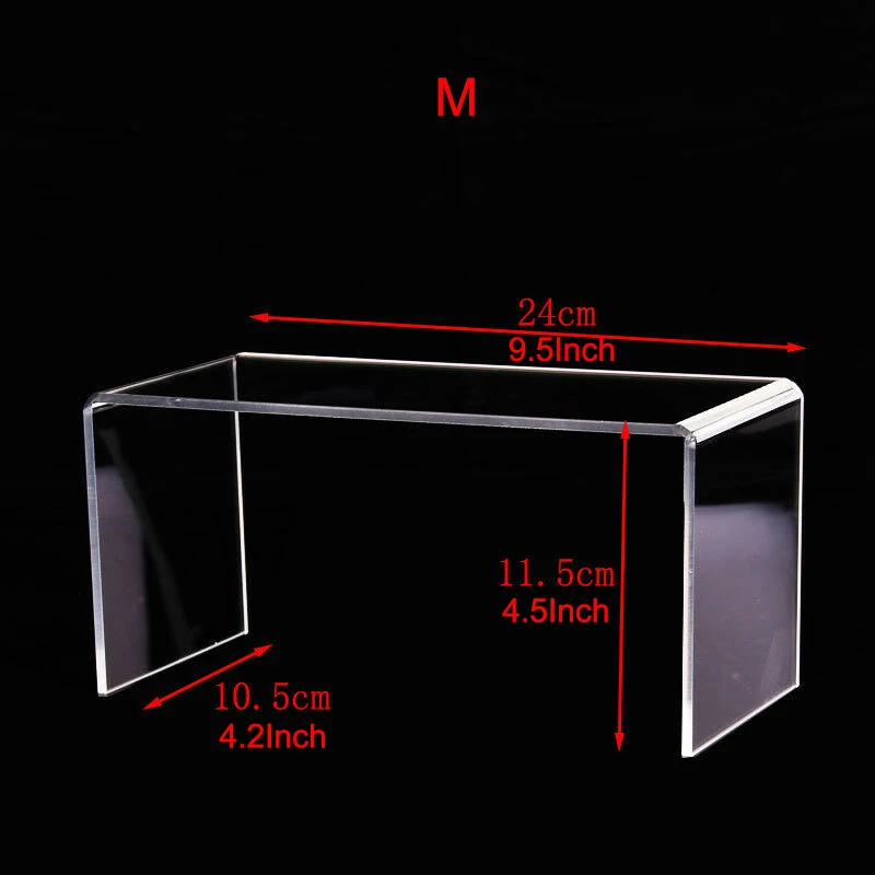 3.8mm Thickness Clear Acrylic Jewelry Display Stand Wallet Holder Toy Mobile Watch Bag Display Shoes Display For Window Display