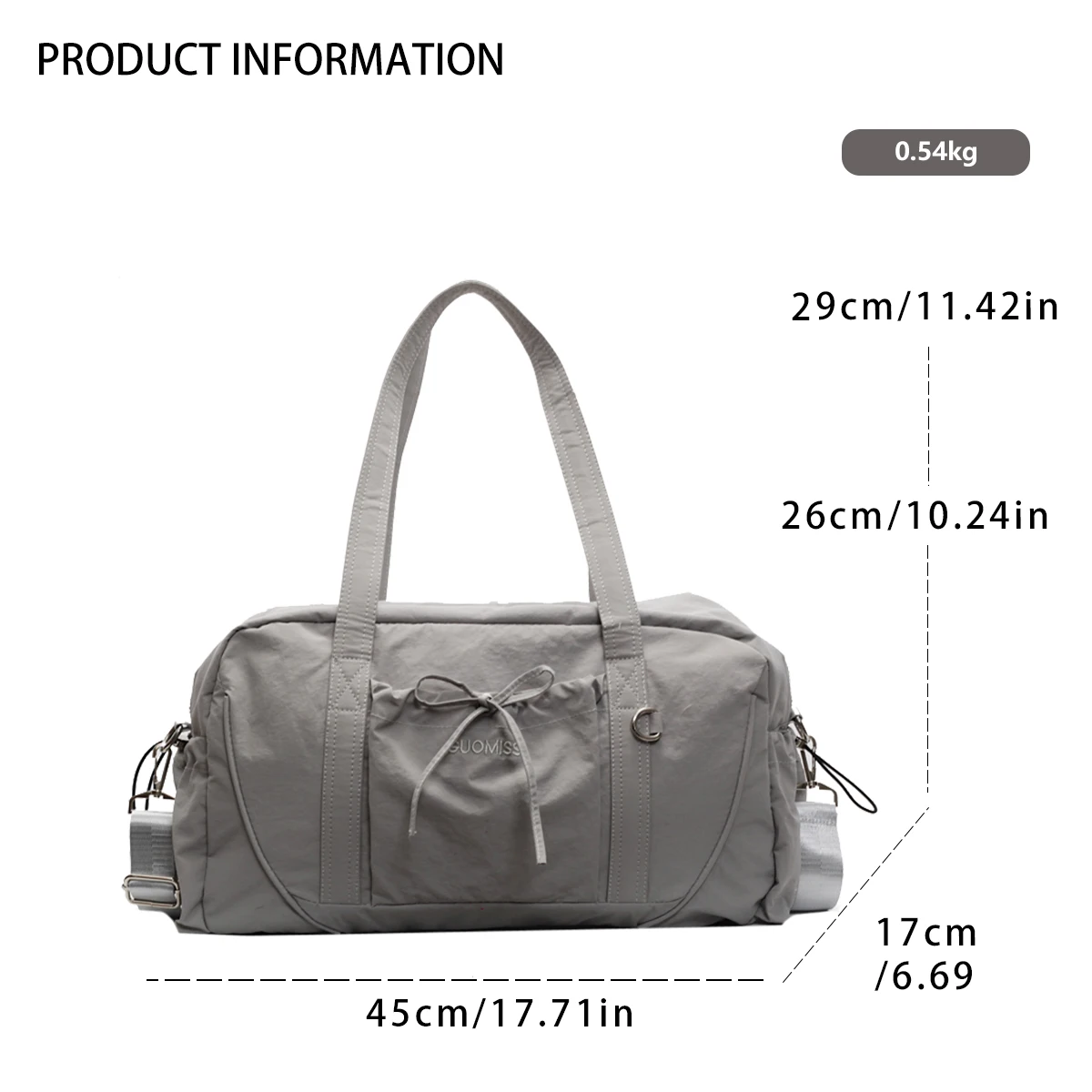Neue Reisetasche Große Kapazität Schulter Tragbare Gepäck Tasche Reise Lagerung Tasche Internat Tasche Sport Fitness Tasche für Frauen – Detail 3