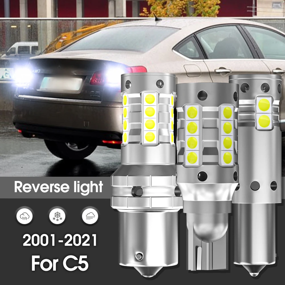 Canbus LED Reverse Light Backup Lamp 2x Accessories For Citroen C5 2007 2008 2009 2010 2011 2012 2013 2014 2015 2018 2019 2020