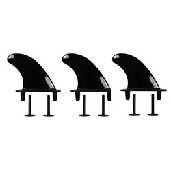 3Pcs Surfboard Fins With Replacement 6 Screws Bolts for Softboard SUP Stand Up Paddle Board Surfing Accessories
