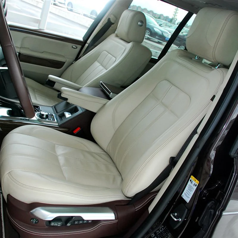 

Automobiles Seat Cover for Land Rover Range Rover 2007 2008 Accessories Cowhide & PVC Leather Seat Cushion Car Support 15PCS/Set