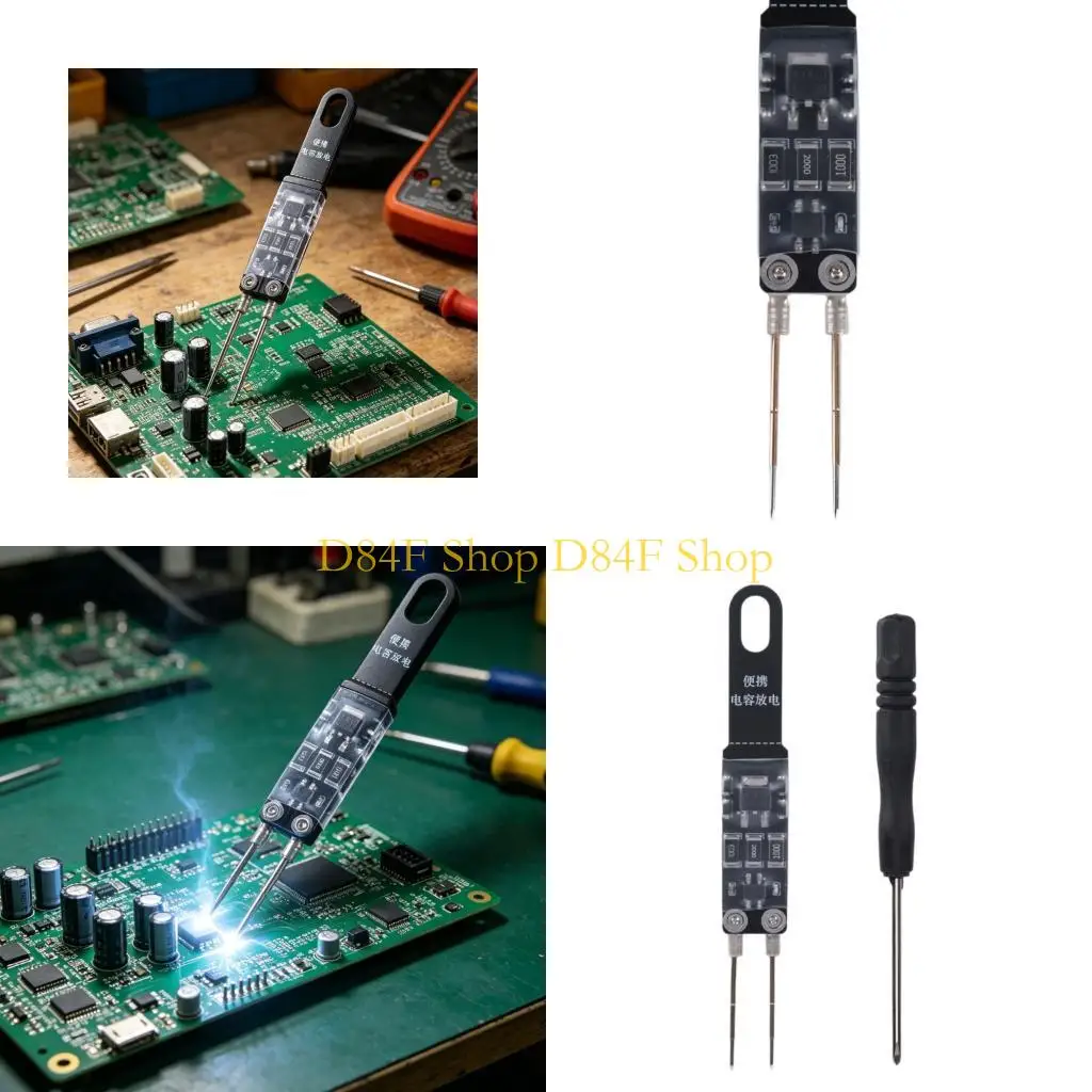 D84F Portable Capacitor Discharge Pen For Professional Technicians With Quick Discharge Function