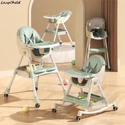 LazyChild Baby Dining Chair Dinner Multifunctional Foldable Baby Chair Home Portable Baby Table Seat Children Dining Table