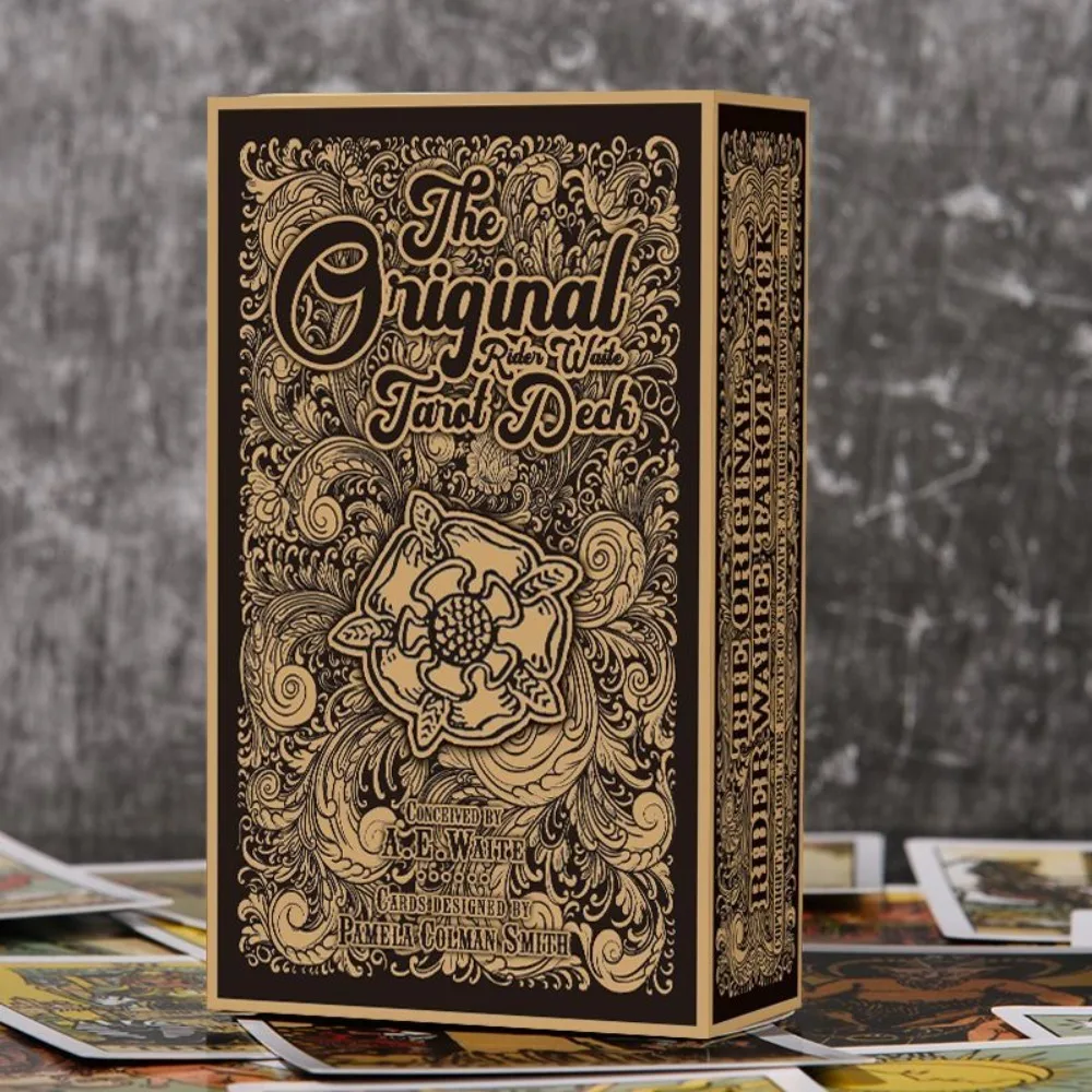 Cartas de Tarot Rider Waite de 12*7 cm - Mazo de Tarot Original de 78 Cartas con Manual de Instrucciones - Herramienta Tradicional de Adivinación