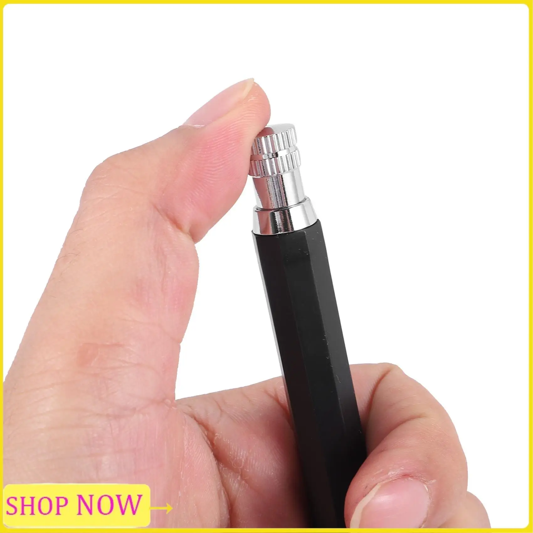Especial 2 Pcs 5.6Mm Lead Holder Automatic Mechanical Pencil With Sharpener And Charcoal Lead Refill, 6Pcs Extra Lead Refills