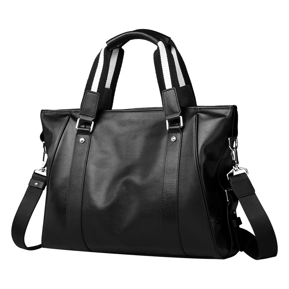 Borsa a tracolla autentica Borse da uomo in pelle Borsa per laptop stile orizzontale Viaggio d'affari da uomo Valigetta di grande capacità Sacoche Homme
