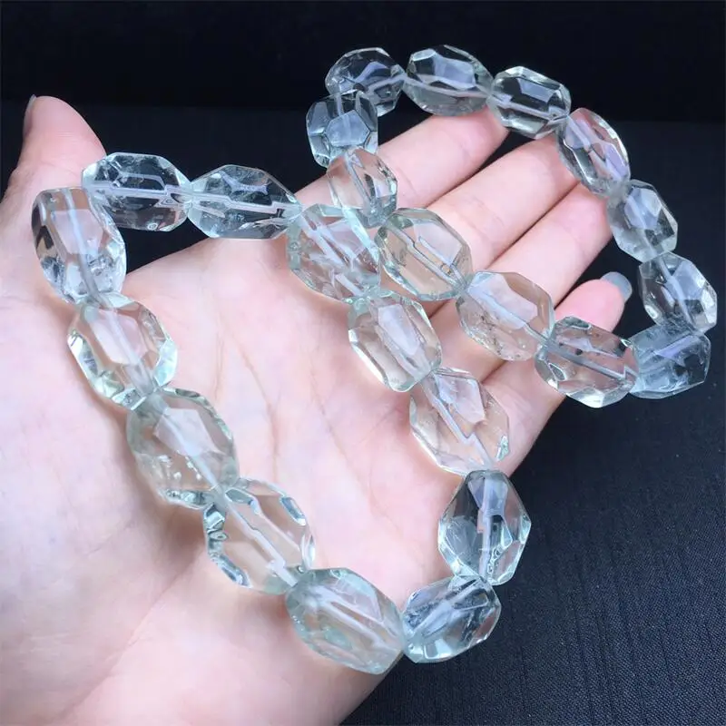 Natural Freeform Green Quartz Bracelet For Women Men Love Gift Crystal Beads Strands Jewelry Gift 1PCS