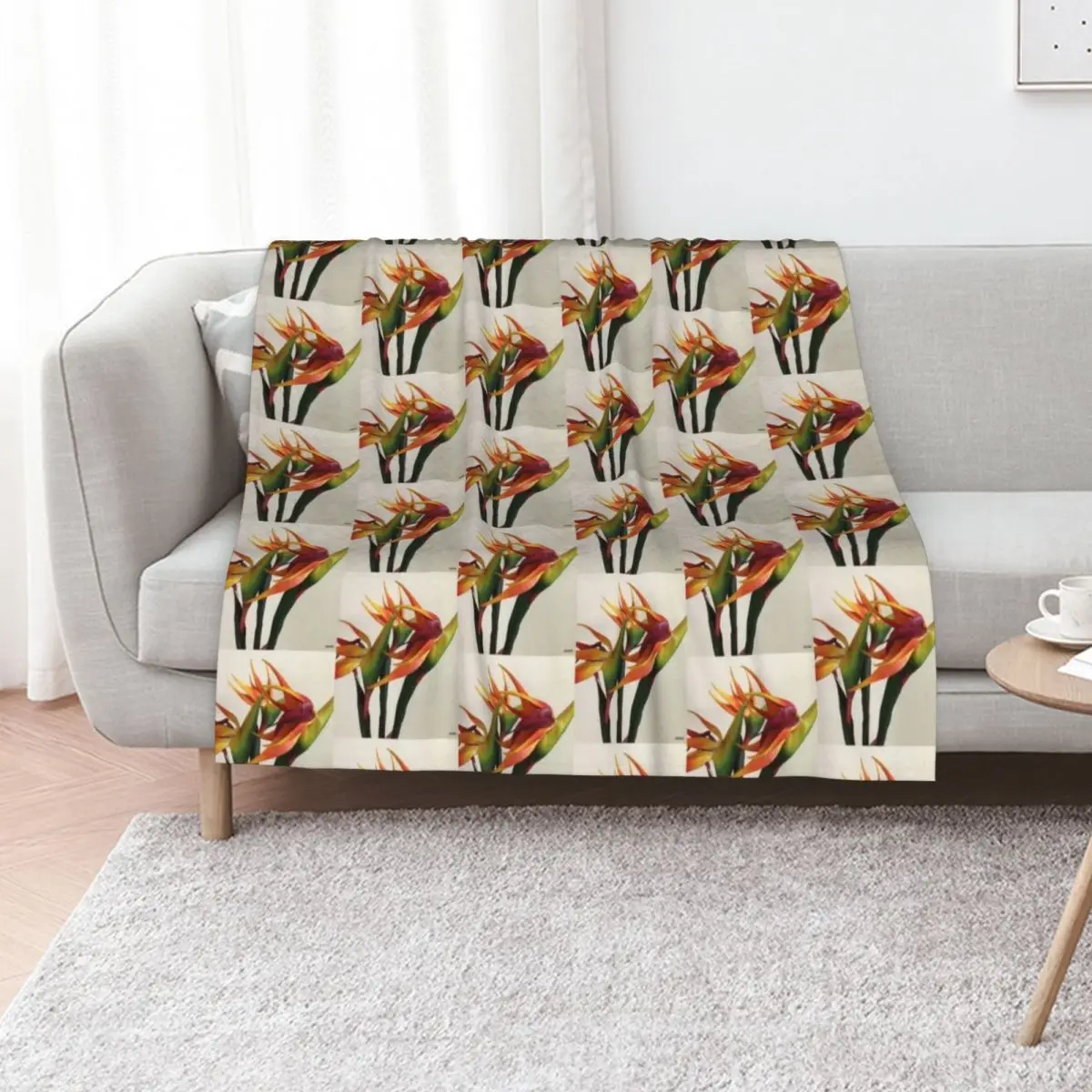 bird of paradise Throw Blanket Winter beds Vintage Warm Decorative Throw Soft Plush Plaid Weighted Blankets