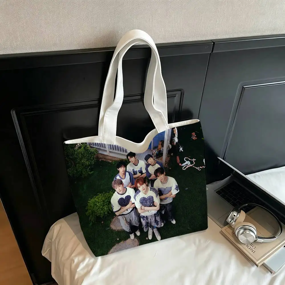 

Singer Band N-NCT W-Wish Printed Canvas Tote Bag Shoulder Bag Commuter Mommy Shopping Bag