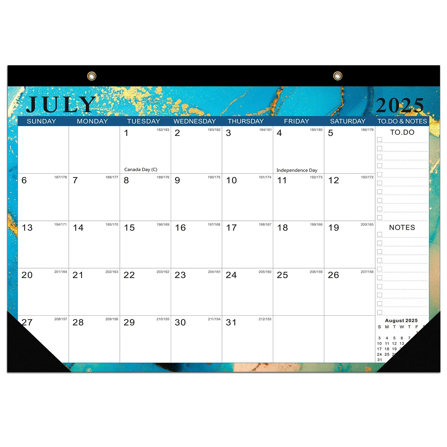 

18pcs 2025-2026 18 Month Planner Large Monthly Organizer Thick Paper Wall Mounted Easy Hanging Time Management Calendar For Home