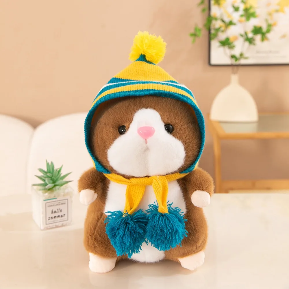 

PP Cotton Hamster Plush Toy Soft Fluffy Plush Hamster Doll Cartoon Ins Hamster Stuffed Plushie Doll Children Girl