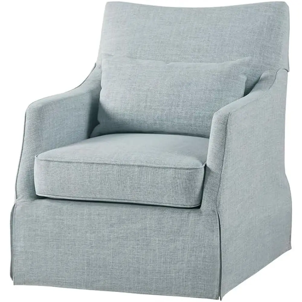 

Кресло London Swivel Chair - из массива дерева и фанеры, с металлическим основанием на ножках, с подлокотниками, с поясничной подушкой - классический акцентный элемент мебели для гостиной.