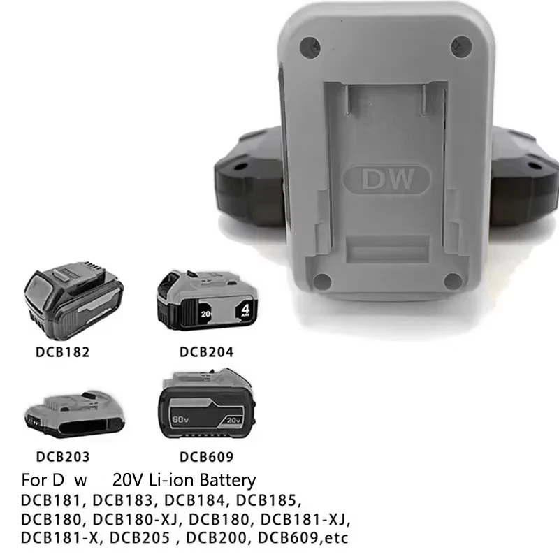 

Светодиодный рабочий фонарь, замена для аккумулятора Dewalt 18V, с двумя USB-портами, яркий портативный светильник для ремонта и настройки, 3/4/5/8 дюймов.