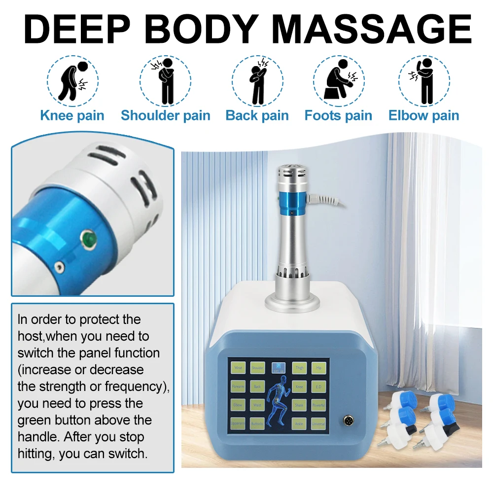 300mj Shockwave Therapy Machine ED Treatment Physiotherapy Plantar Fascitis Relax Professional Shockwave Instrument Clinic Use
