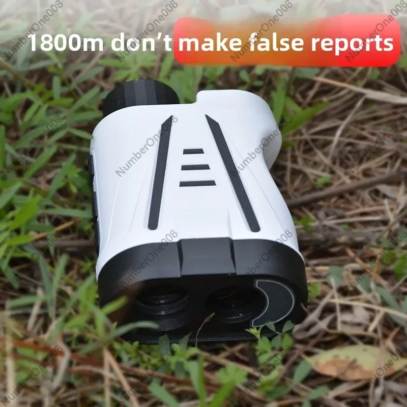 1800m High Precision Laser Rangefinder Telescope, Outdoor Portable Golf Hunting Distance Meter for Engineering Surveying