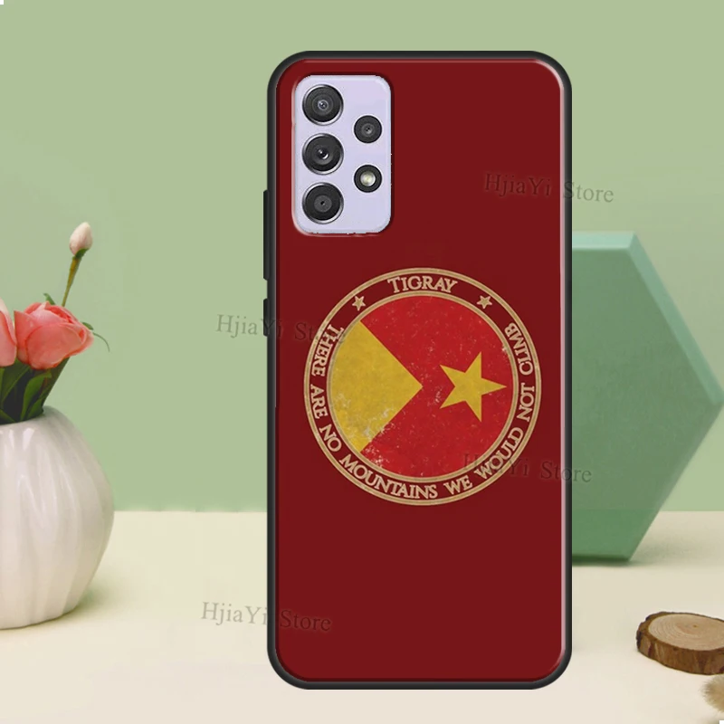 Tigray Flag Case For Samsung A54 A34 A24 A14 A51 A71 A12 A22 A32 A52 A72 A73 A33 A53 A13 Back Cover