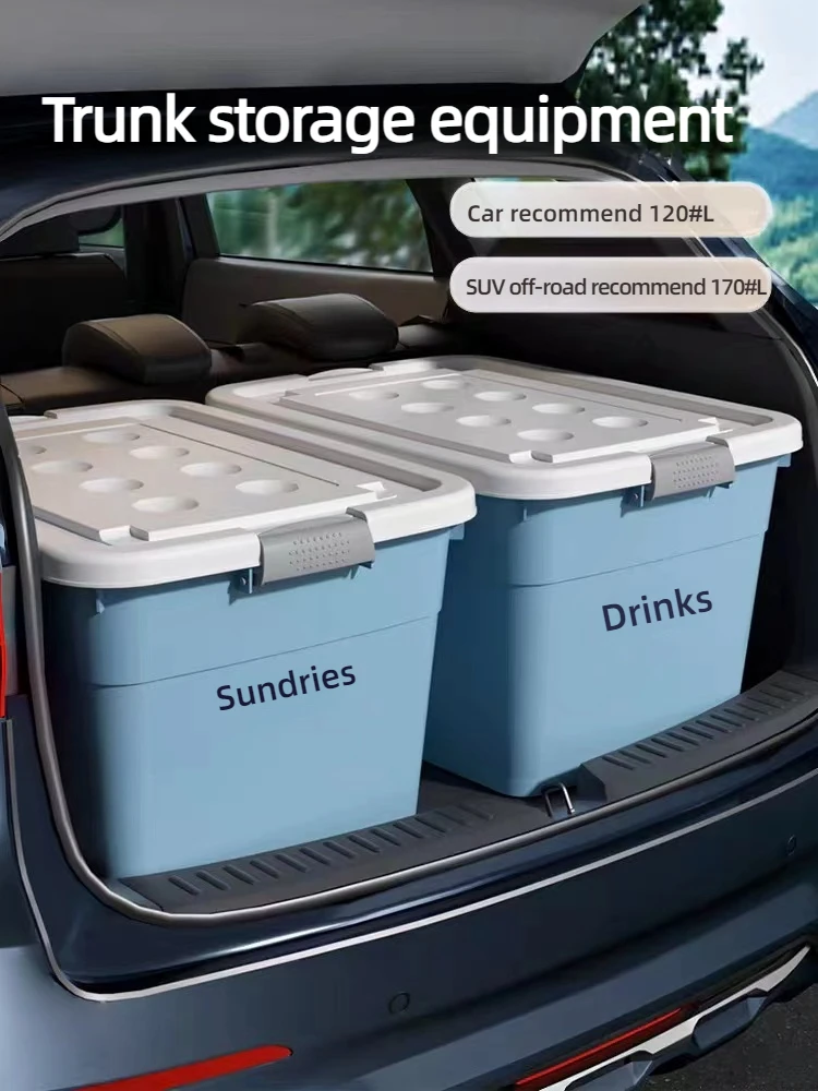 320L，15pc Storage box household thickened extra-large plastic box organizing basket clothes extra large capacity storage box