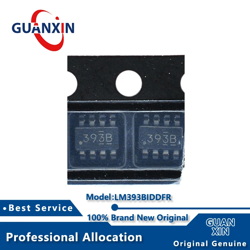 

100% New LM393BIDDFR SOT23-8 Marking 393B LM393