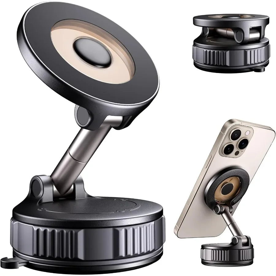 

Magnetic Phone Holder for Car with 120+ LB Strongest Suction and 2800gf Strongest Magnetic Force 360 Adjustable Design Compatib