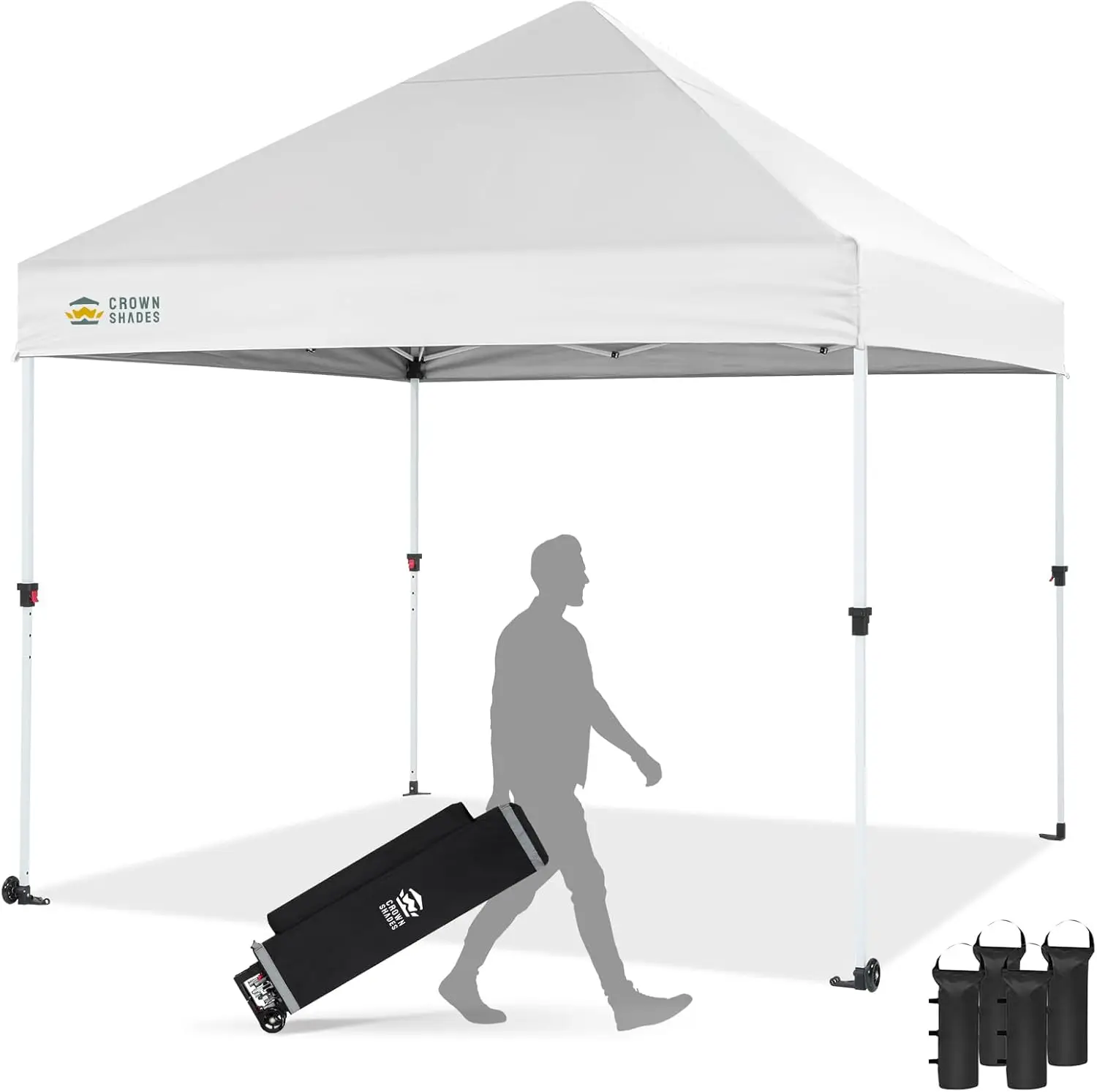 

10x10 Heavy Duty Canopy - Premium Pop Up Canopy Tent - Extra Sun Shade Protection with 400D Strength Oxford Fabric - Great fo
