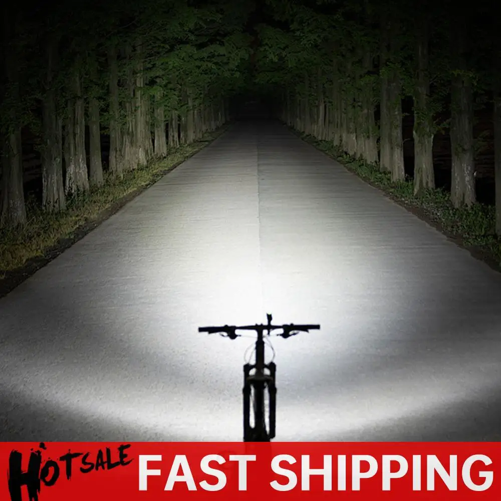Bicycle Front Light Bicycle Light Waterproof Bike Flashlight Rechargeable Bike Safety Lamp Automatic Sensor for Night Riding