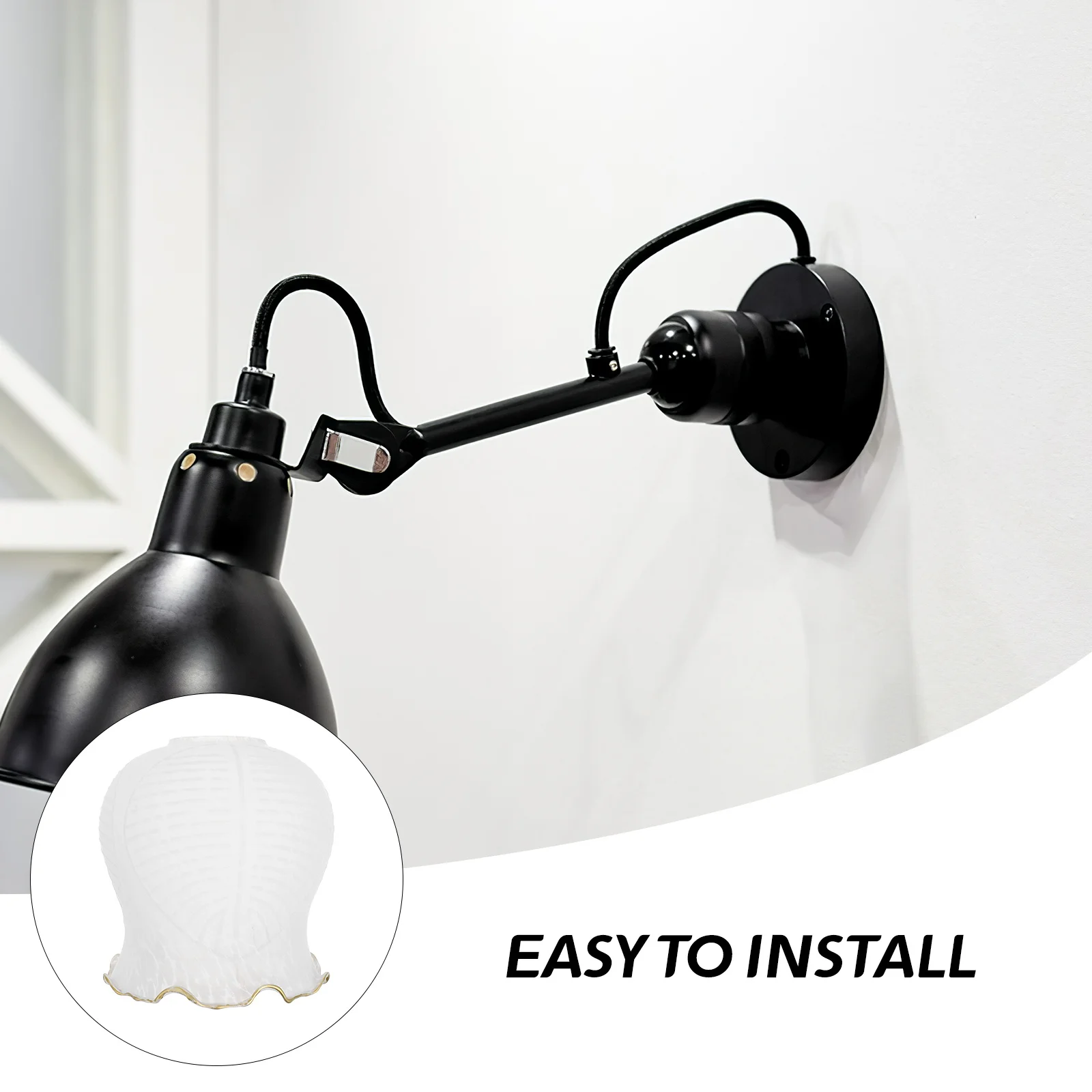 

1Pcs Frosted Glass Light Cover Simple Lampshade Home Decor Table Lamp Accessory Household Lamp Cover Home Decor