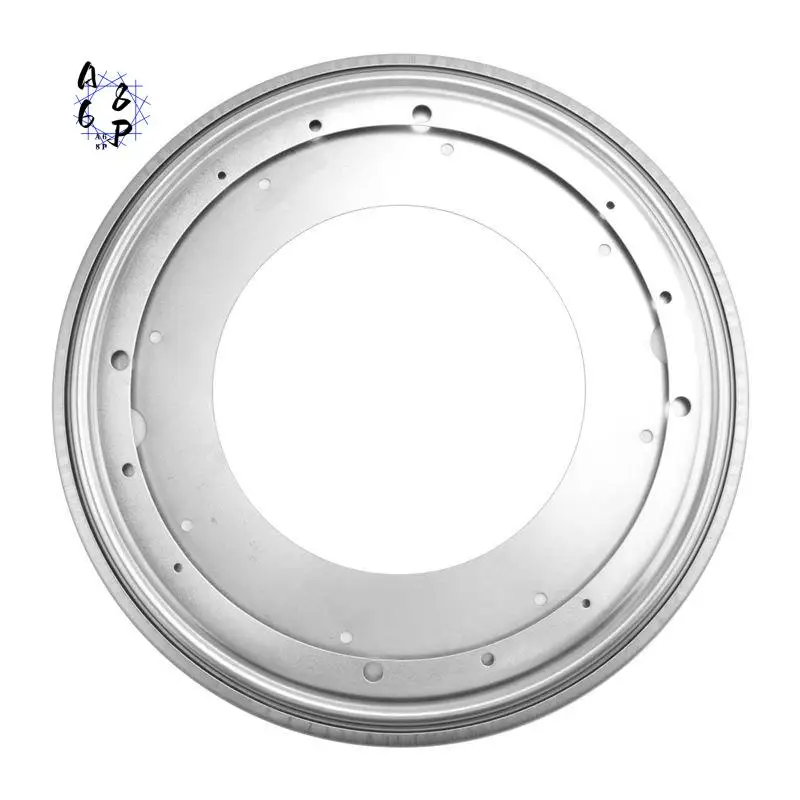 A68P-12 Inch Round Shape Galvanized Turntable Rotating Swivel Plate Kitchen & Display Table Hardware