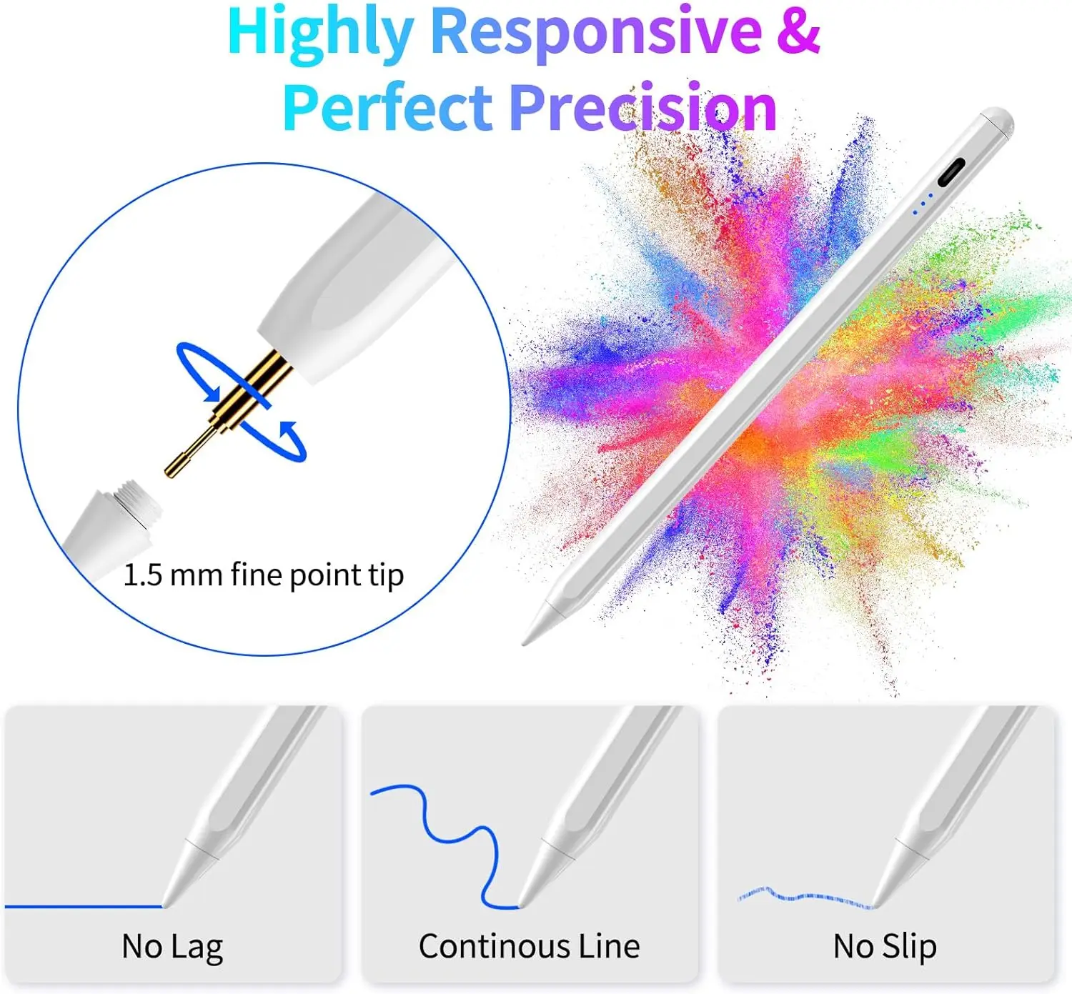ユニバーサルスタイラスペン Android IOS Windows 容量性スクリーンタッチペン iPad Apple Pencil Huawei 社 Xiaomi タブレットペン