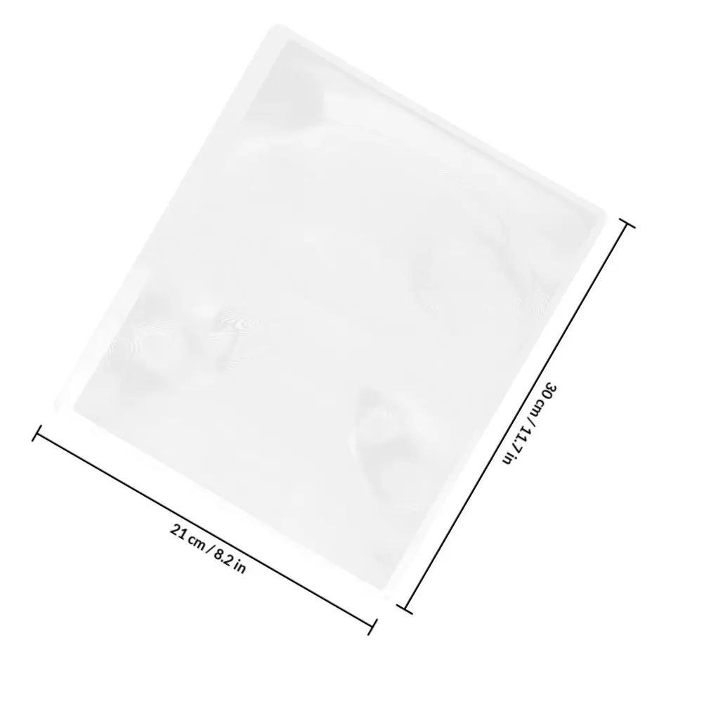 Large Reading Magnifier For Reading Books Seniors Sheet 3X Page PVC Tool Low Newspapers Bookmark