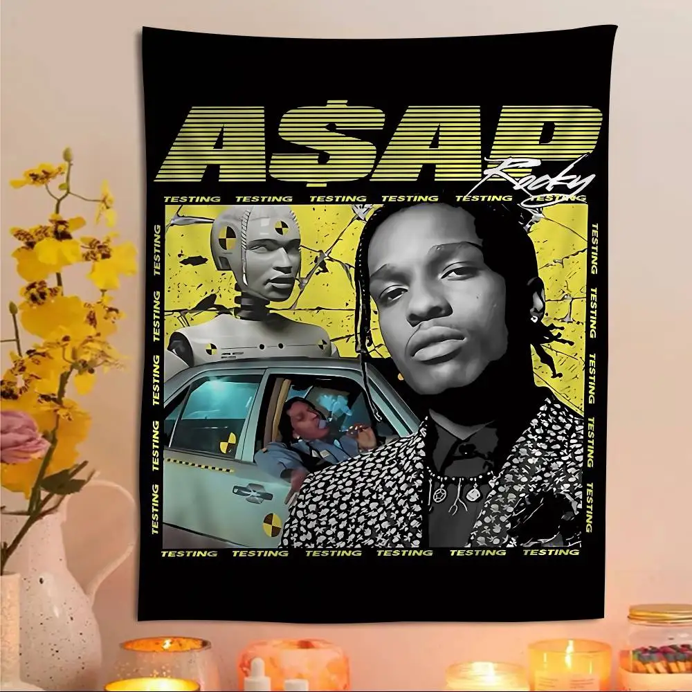 Rapper Asap Rocky Hanging Bohemian Tapestry Bohemian Wall Tapestries Mandala Cheap Hippie Wall Hanging