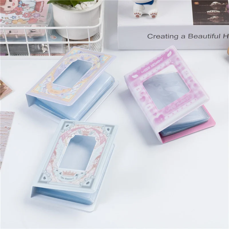 3 Inch Small Card Kpop Binder Postcard Lomo Card Photocards Holder Album For Photographs Idol Album Card Binder Photocards