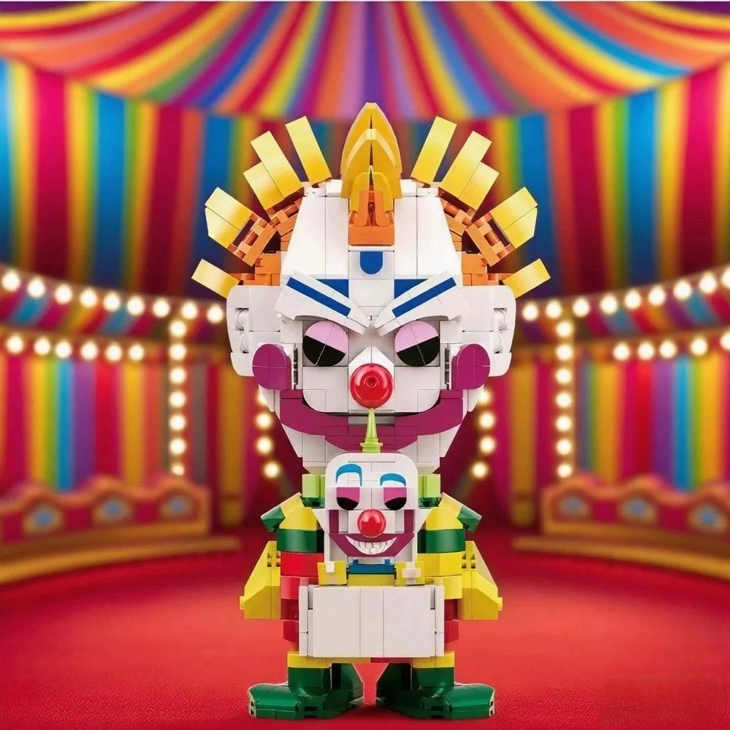

Horror Figure Killers Klown Outer Space Bibbo with Shorty Building Block Set Ideas Puzzle Toys Gifts for Kids and Adults(698PCS)