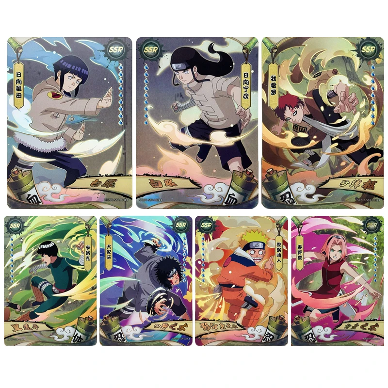 

Japanese Anime Naruto Ssr Hyuga Hinata Hyuga Neji Gaara Yamanaka Ino Collectible Cards Christmas Birthday Gifts Children's Toys