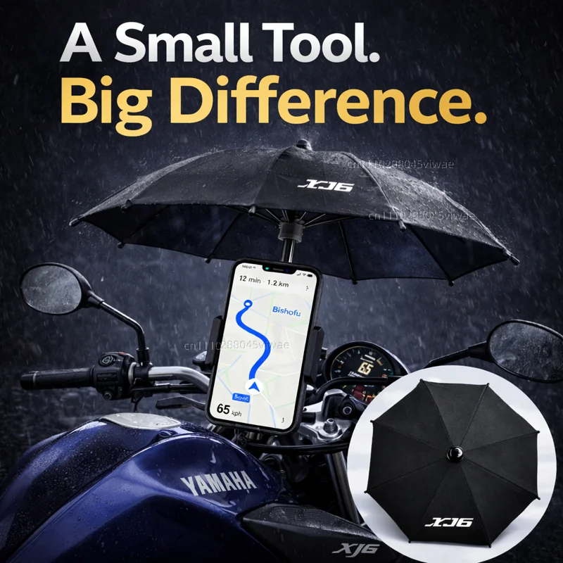 

Держатель для телефона и зонта для мотоцикла Yamaha XJ6, водонепроницаемый, с защитой от солнца и бликов, крепление на руль для GPS-навигатора