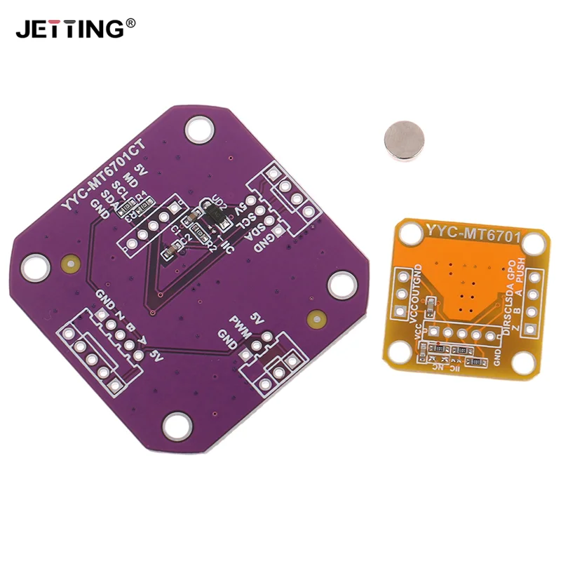 1pc Magnetic Encoder MT6701 Magnetic Induction Angle Measurement Sensor Module 14bit High Precision Can Perfectly Replace AS5600