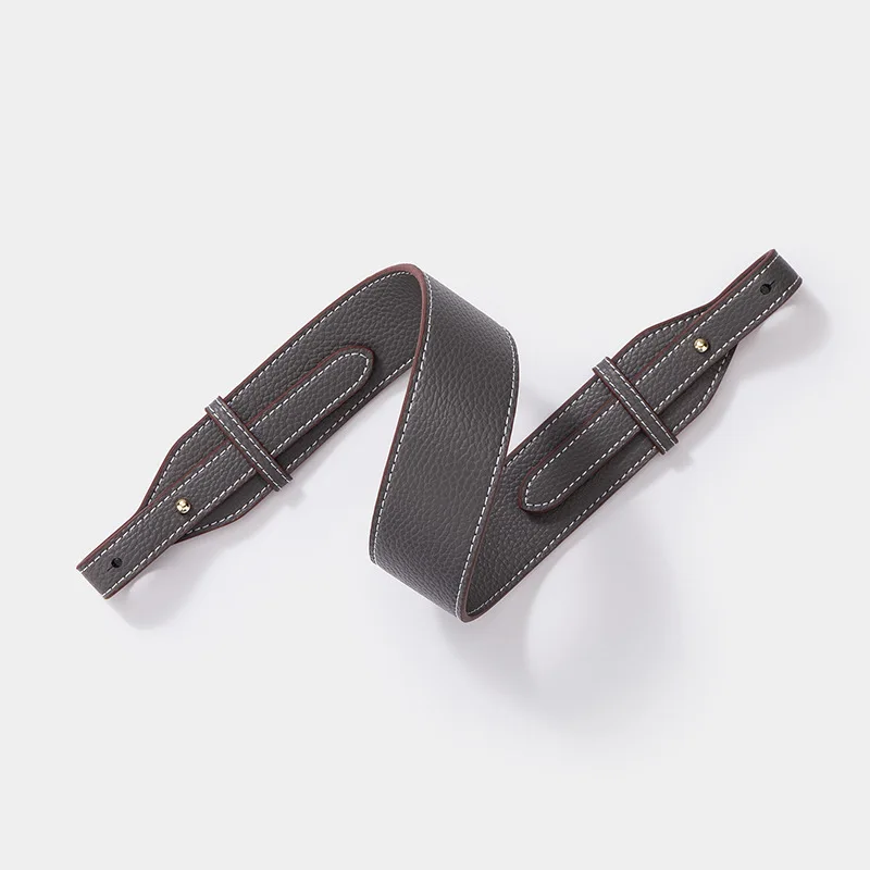 New Genuine Leather Bag Shoulder Strap Bag Strap Vegetable Tanned Pattern Diagonal Shoulder Bag Strap Underarm Strap Hot Sale