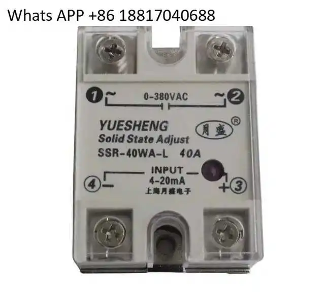 

4-20mA solid state voltage regulator, single-phase voltage regulator module linear voltage regulator SSR-10WA-L, (10A-40A)
