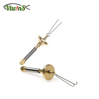 Vtwins Brass Premium Dubbing Twister High Quality Revolving Dubbing Tool Portable Fly Tying Kit Fly Fishing Tackle Pesca Tool