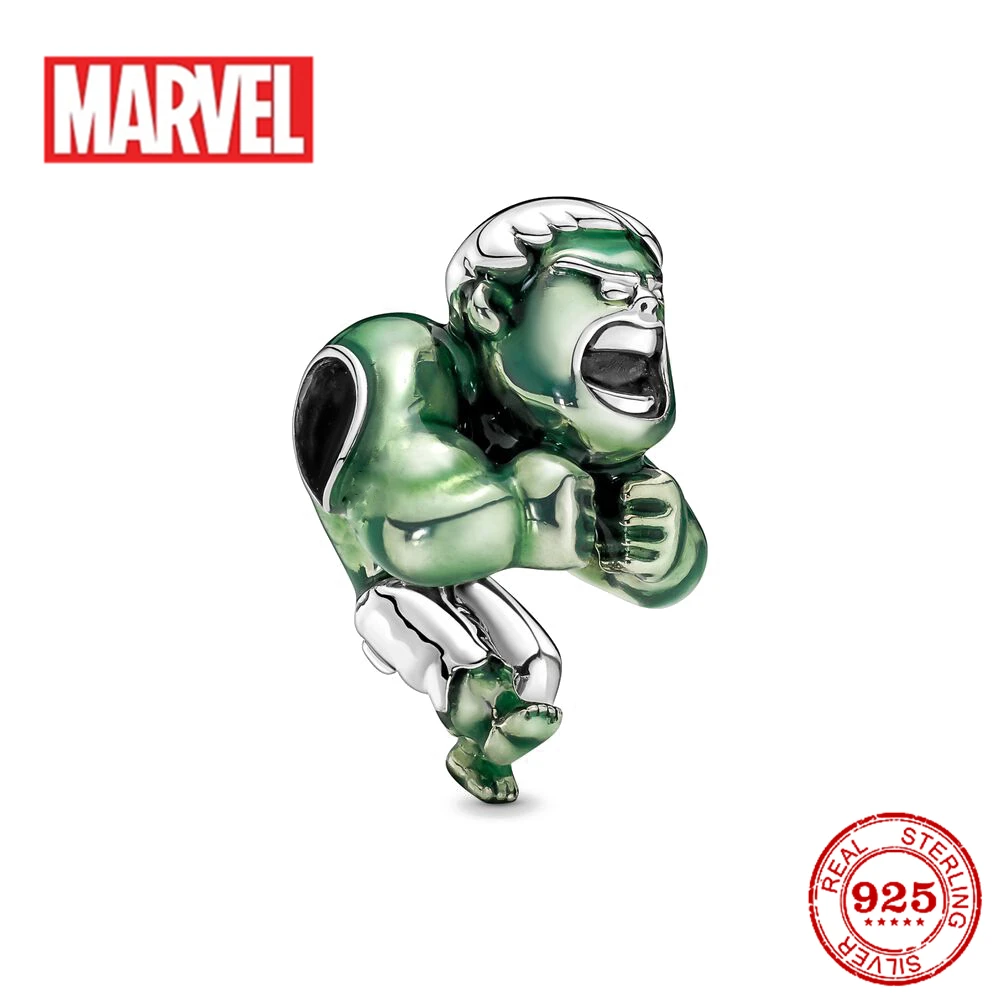 925 Sterling Silver Disney Mickey Charms Marvel Spider Rescuer Beads Fit Original Pandora Bracelet for Women DIY Making Jewelry