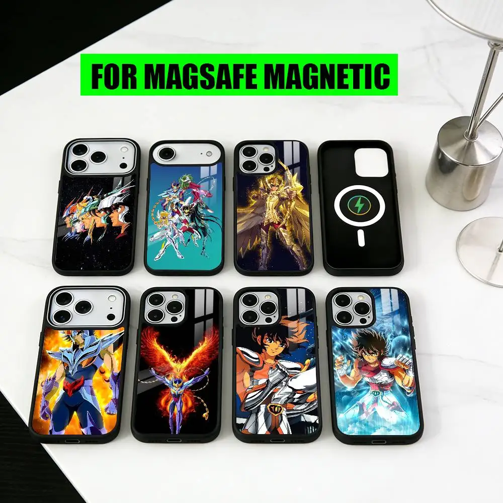 

S-Saint Seiya Knights KZ Z-Zodiac Phone Case For iPhone17,16,15,14,13,12,11 Plus,Pro Magnetic with Magsafe Wireless Charging