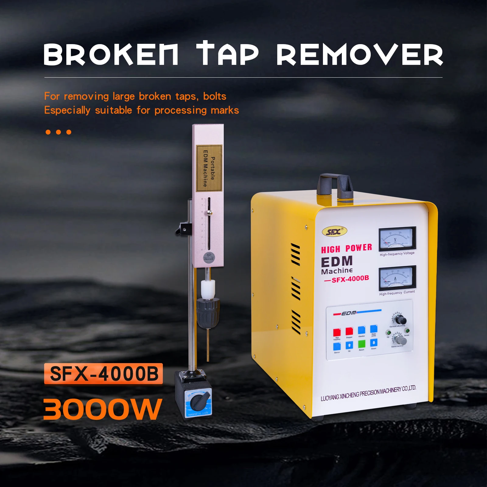 SFX-4000B portable edm machine broken tap remover wire electrode cutting machine