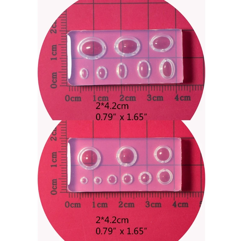 Decoration Silicone Mold Using on Acrylic False Nails Gel Nails Artificial Nails Oval Round Art Molds