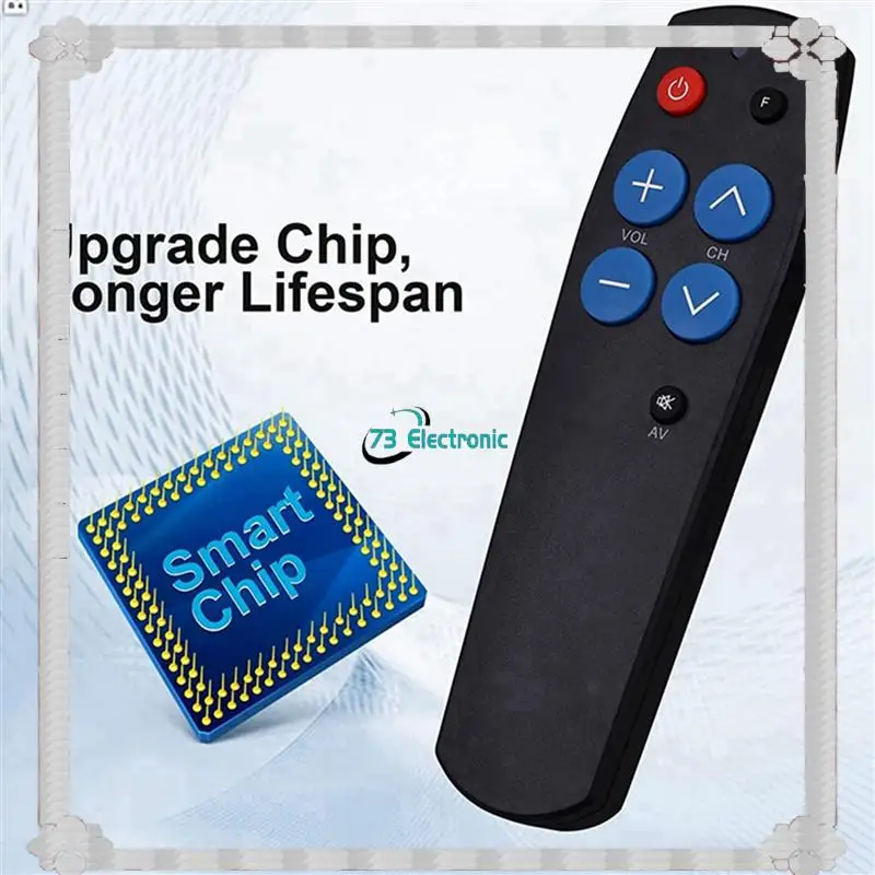 تسليم 24 ساعة 2X Universal Learn Remote Control لكبار السن، 7 مفاتيح كبيرة نسخ رمز من وحدة التحكم في الإضاءة TV STB DVD BOX #2