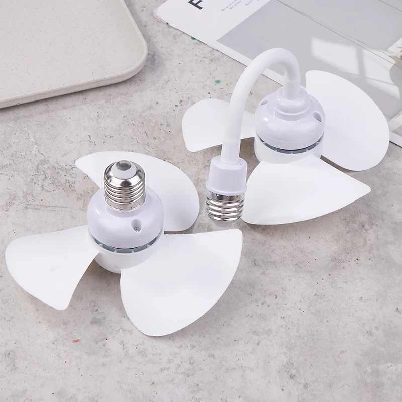 Small Cooling Fan E27 Screw Home Ceiling Fan Desktop Electric Fan For Kitchen Bedroom Dormitory Living Room Study Table Fans