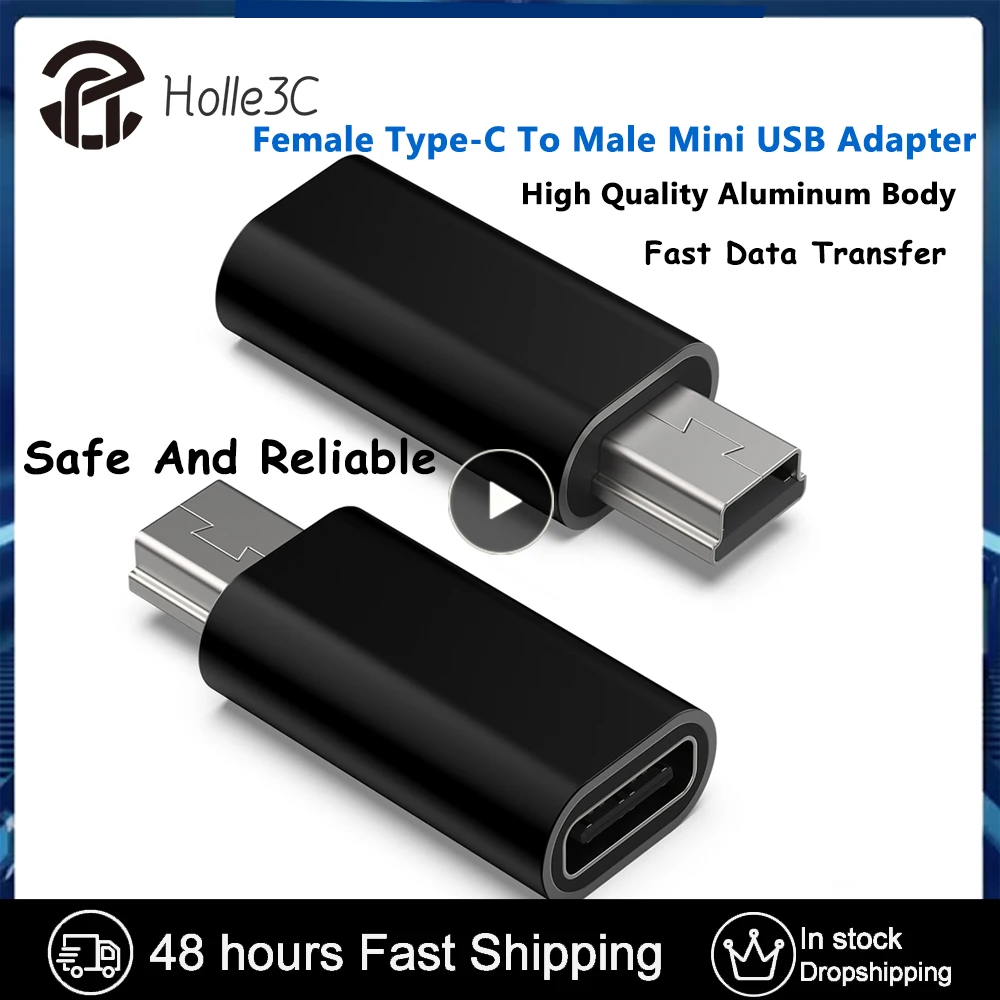 Adattatore USB creativo da Mini femmina da tipo C a maschio adattatore dati di trasferimento ricaricabile portatile per fotocamere MP3 telefoni cellulari più vecchi