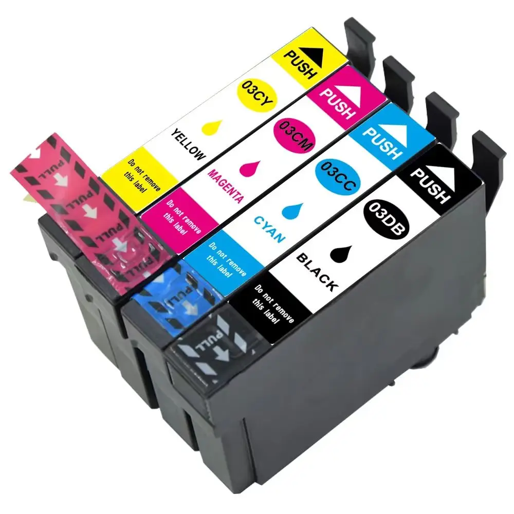 Compatible Ink Cartridge Replacement For T03D T03C For Epson WorkForce WF-2861 4pcs (1b+1c+1m+1y)