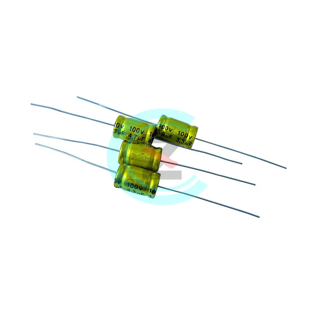 10Pcs 100V Horizontal Speaker Audio  Non Polarity Frequency Divider Crossover Polypropylene 1UF 1.5 2.2 3.3 4.7 10 22 33 47 100