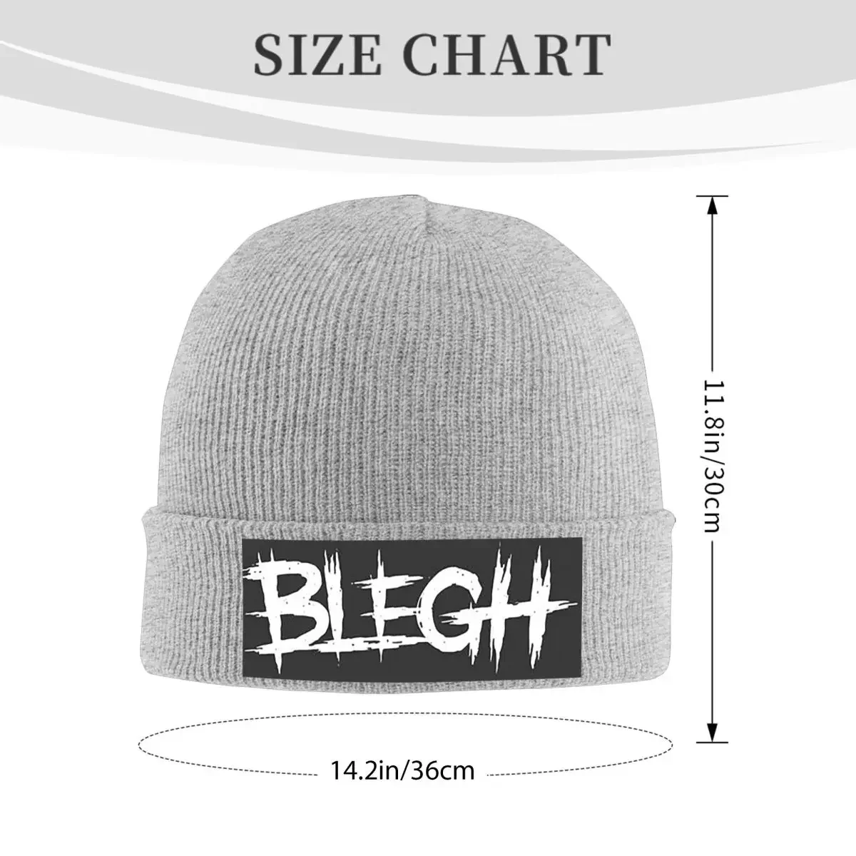New Blegh Heavy Metal Metalcore Deathcore Warm Knitted Cap Winter Knit Bonnet Hat Skullies Beanies Hip Hop Caps for Unisex