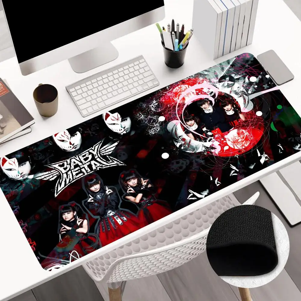 B-Babymetals R-Rock B-Bands MINISO Mouse Pad Anime Game Mouse Pad Computer Desk Pad Office Carpet Laptop Mouse Pad